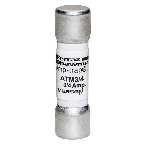 ATM3/4 - Fuse Amp-Trap® 600V 0.75A Fast-Acting Midget ATM Series